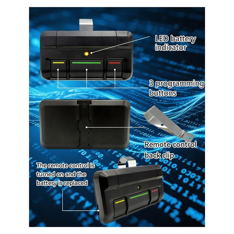 

【Горячий торт】Для Iftmaster 811Lmx, дистанционное устройство открывания гаражных ворот, устройство открывания ворот Liftmaster, 2 шт.