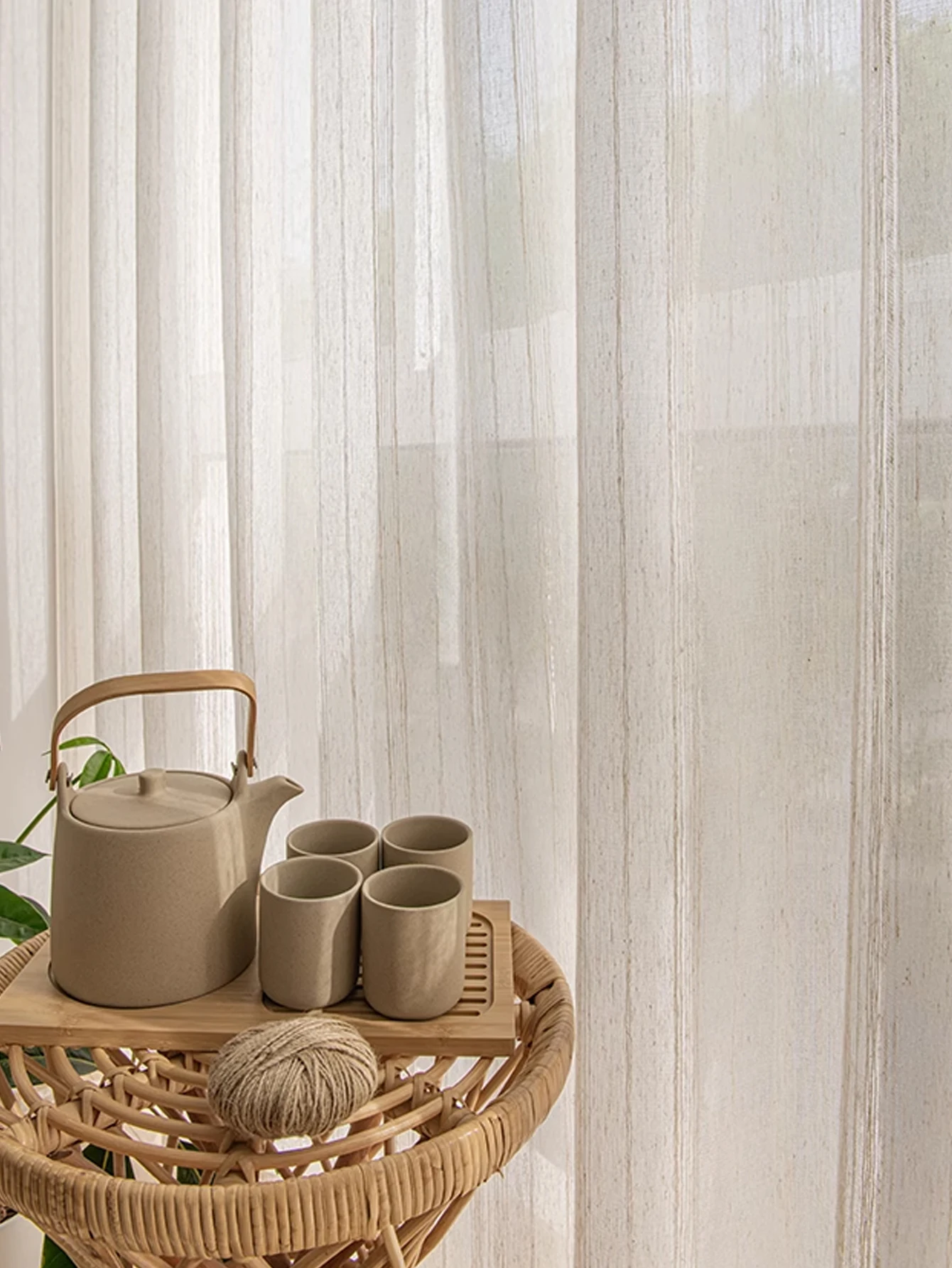 ستائر نافذة من الكتان الصناعي  - مراجعة Linen Curtain Eyelet وسعره