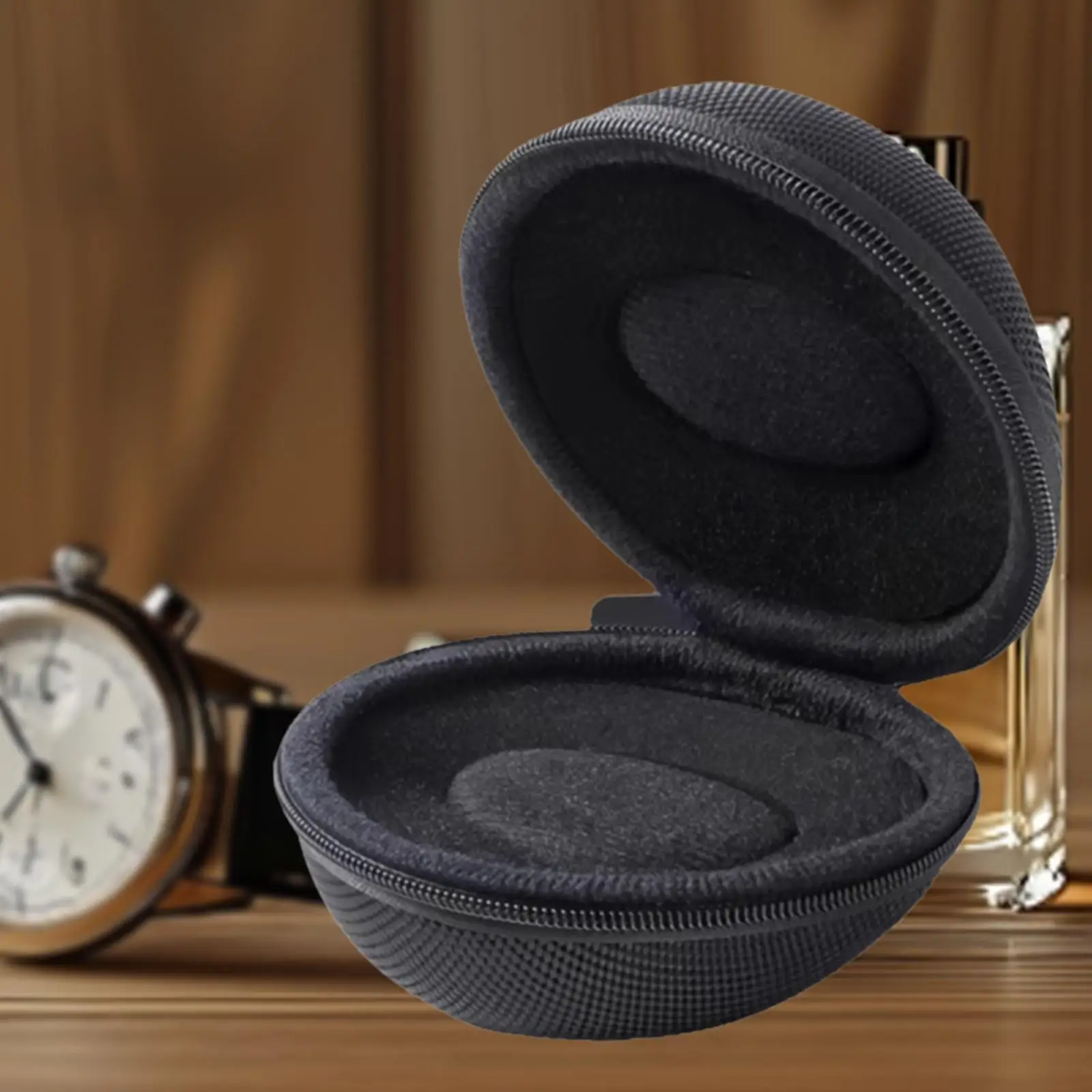 Travel Single Watch Case Box Oxford Cloth EVA Soft Inner Versatile Accessories