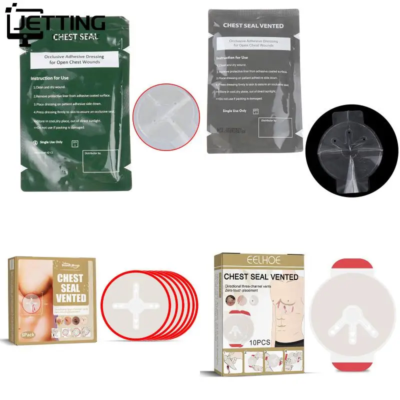 Medical Chest Seal Vented For North American Rescue Wound Emergency Bandage First Aid Accessories Quick Hyfin Chest Seal