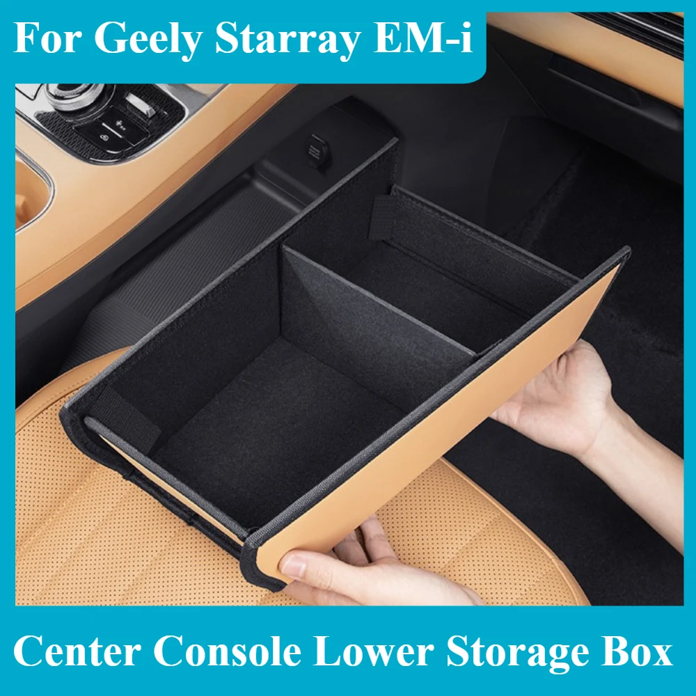 For Geely Starray EM-i Car Center Console Lower Storage Box Large Capacity Neat Organizer Interior Car Interior Accessories