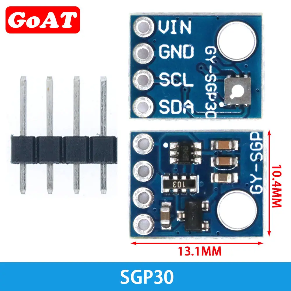 Indoor Air SGP30 SGP40 Measurement Gas Sensor I2C Multi-pixel TVOC/eCO2 Formaldehyde Carbon Dioxide Detector Tester For Arduino