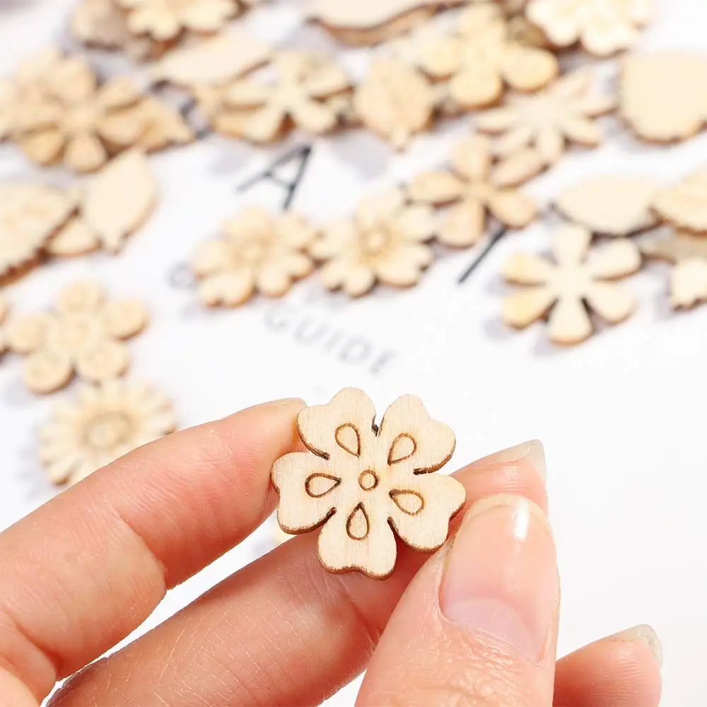 Small 20mm Crafts Paint DIY Natural Wooden Decoration Doodle Educational  Wood Slice Scrapbooking Embellishments