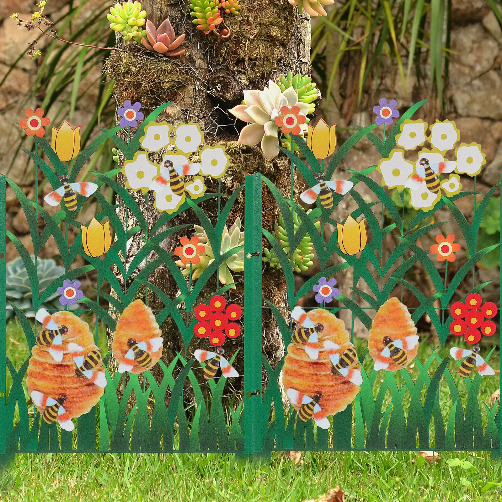 

Fence for Backyard Panel Border Fencing Decorations Decorative Garden Pool Outdoor