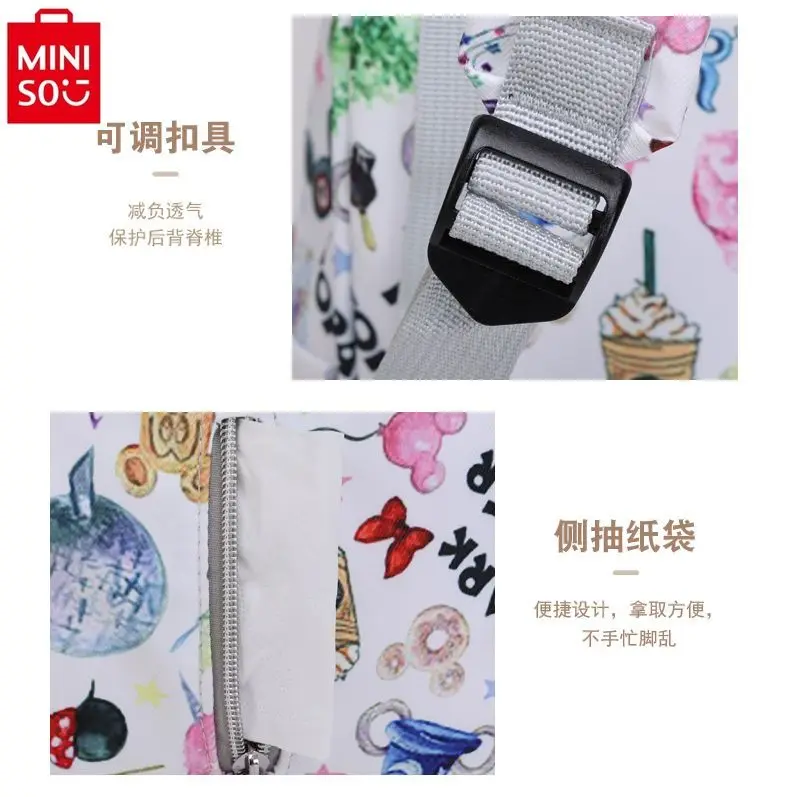 MINISO Disney Mickey Maternal and Baby Fashion Trendy Mom Lightweight and Large Capacity Storage Shoulder Mommy Bag