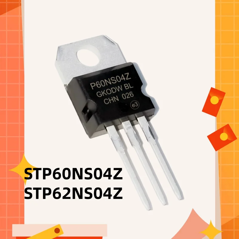 P60NS04Z 10/30/50PCS, Original In Stock, STP62NS04Z STP60NS04Z P62NS04Z TO-220 N-channel Power MOSFET