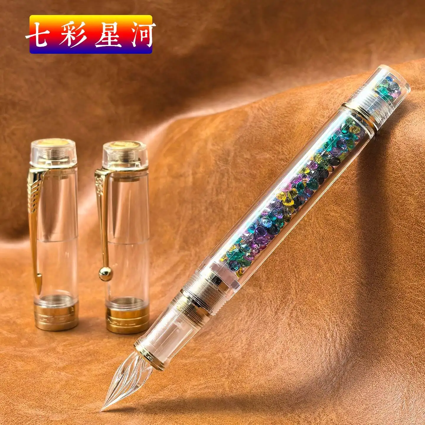 Purely Hand Polished  Limited Edition Modified Jinhao Century No. 100  Glass Dip Pen With Smoothly Writing And No Ink Clogging