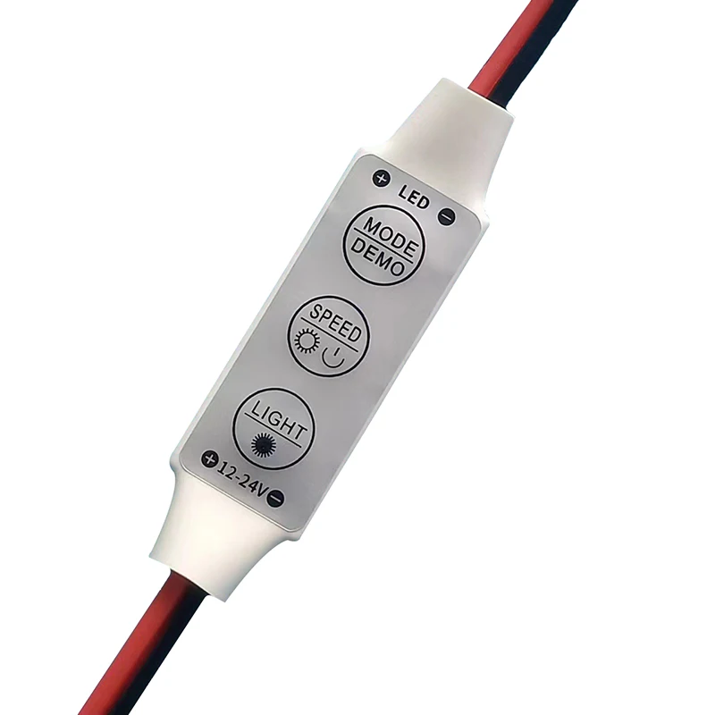 1Pcs Mini 12V LED Light Dimming 3 Keys Controller Dimmer Driver and Switch 3528 5050 5630 Newest Control Led Strip Light