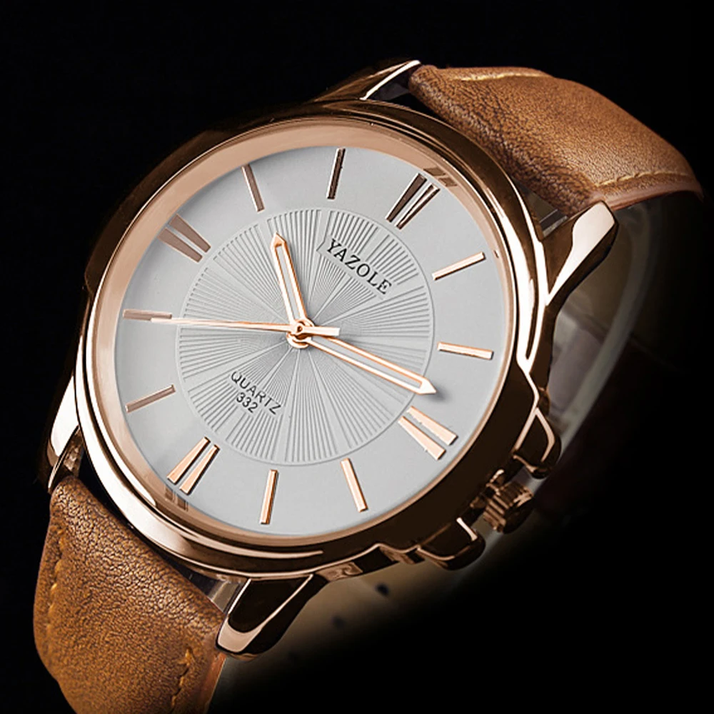 YAZOLE 남성용 시계 비즈니스 스타일 빛나는 쿼츠 시계 방수 손목 시계 relojes para hombres часы мужские на