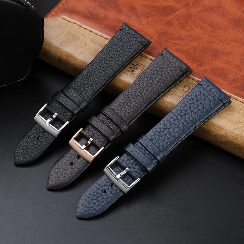 Lychee pattern soft Cowhide Watch Strap For Armani Leather Watch Band 22mm AR11105 AR11143 AR11153 AR2502 AR11011 60003 Bracelet