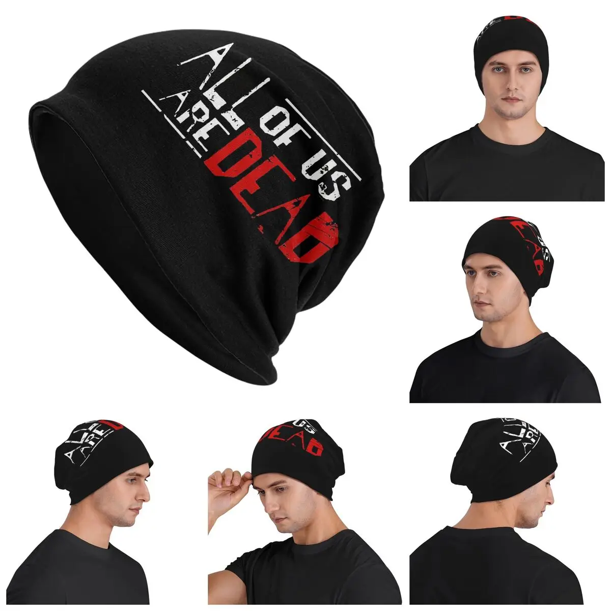 

All Of Us Are Dead Warm Knitted Cap Hip Hop Bonnet Hat Autumn Winter Outdoor Beanies Hats for Unisex Adult