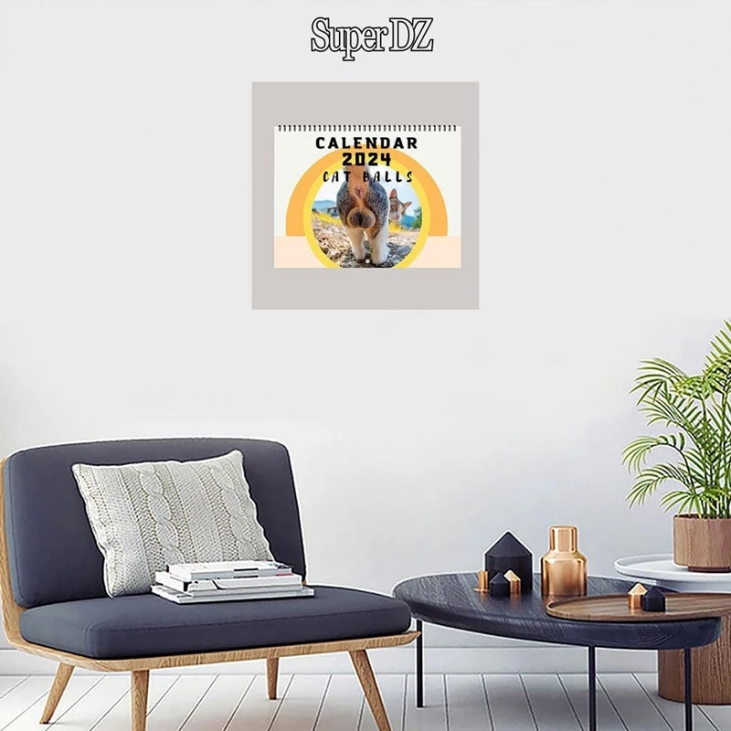 2024 Wall Calendar 2024 New Year Wall Calendar 2024 Calendar Room Bedroom Background Decoration New Year Gift