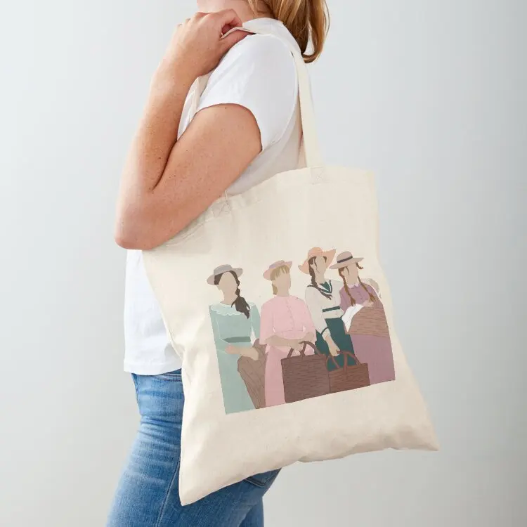 

Little Women Meg Jo Beth Amy Tote Bag eco bag folding personalized tote Large bags for women canvas tote