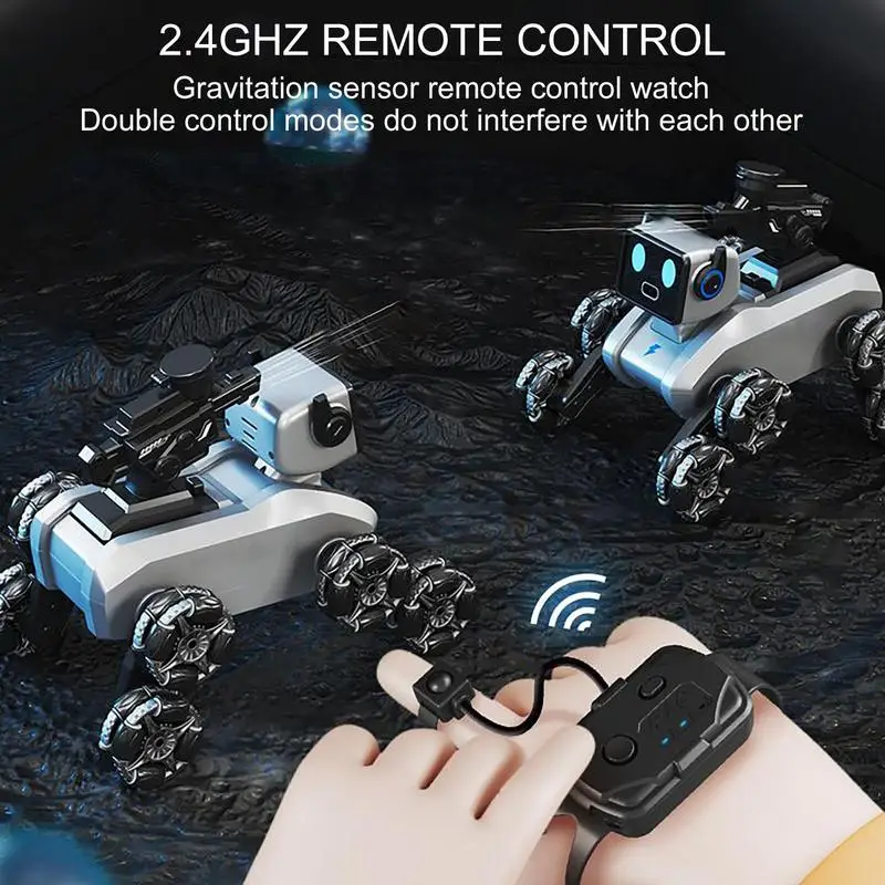 Perro Robot inteligente eléctrico RC, Robot transformador interactivo multifunción, juguete educativo para perros, Robot inteligente biónico, juguete para regalo