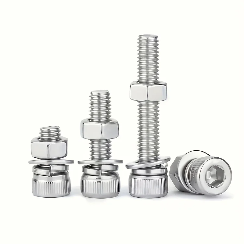 1018-Piece Bolt Set, Stainless Steel Hexagonal Bolt and Nut Combination Set, High-Quality Hardware Accessories