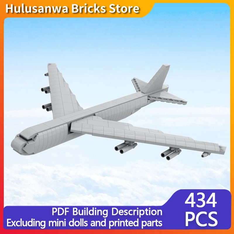 

B-52 Stratofortress, современные военные форсунки-истребители, модель MOC, строительные кирпичи, военное оборудование, модульные технологии, подарки, детские игрушки