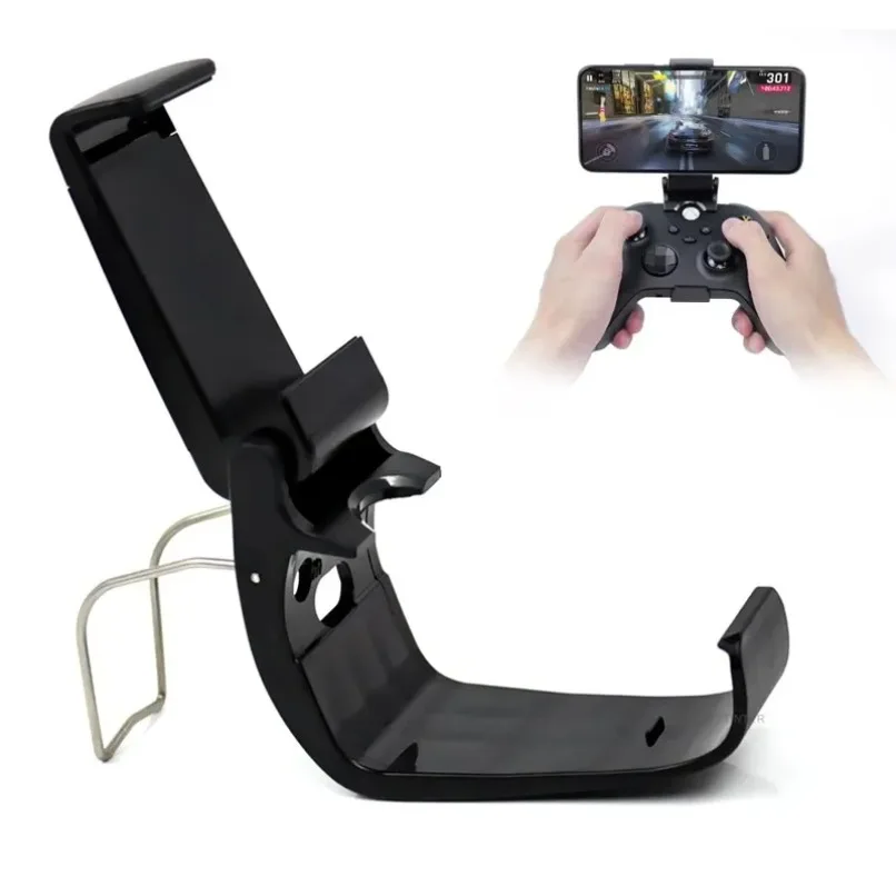 Adjustable Phone Holder Clamp for Xbox Series S/X Gamepad Controller Gaming Bracket Mount Compatible with Mobile Smartphone