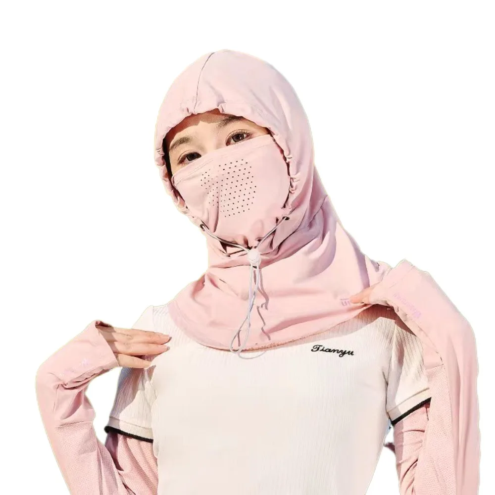 

Adjustable Anti-UV Balaclava Hat Dual Use Ice Silk Cycling Uv Protection Masks Neck Protection Visor Hat