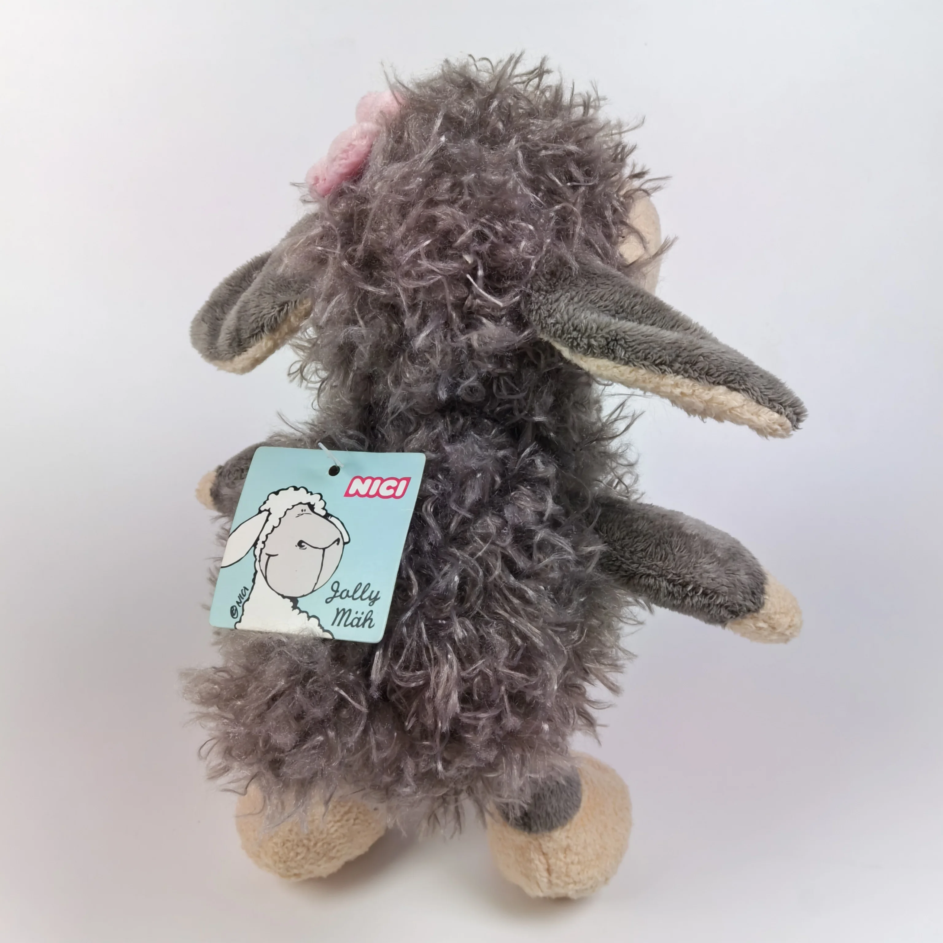 25-35cm Grey Sheep Fluffy Hair Super Soft Plushies Doll Stuffed Animals Long Plush  Baby Appease Doll Toy For Kids Gift