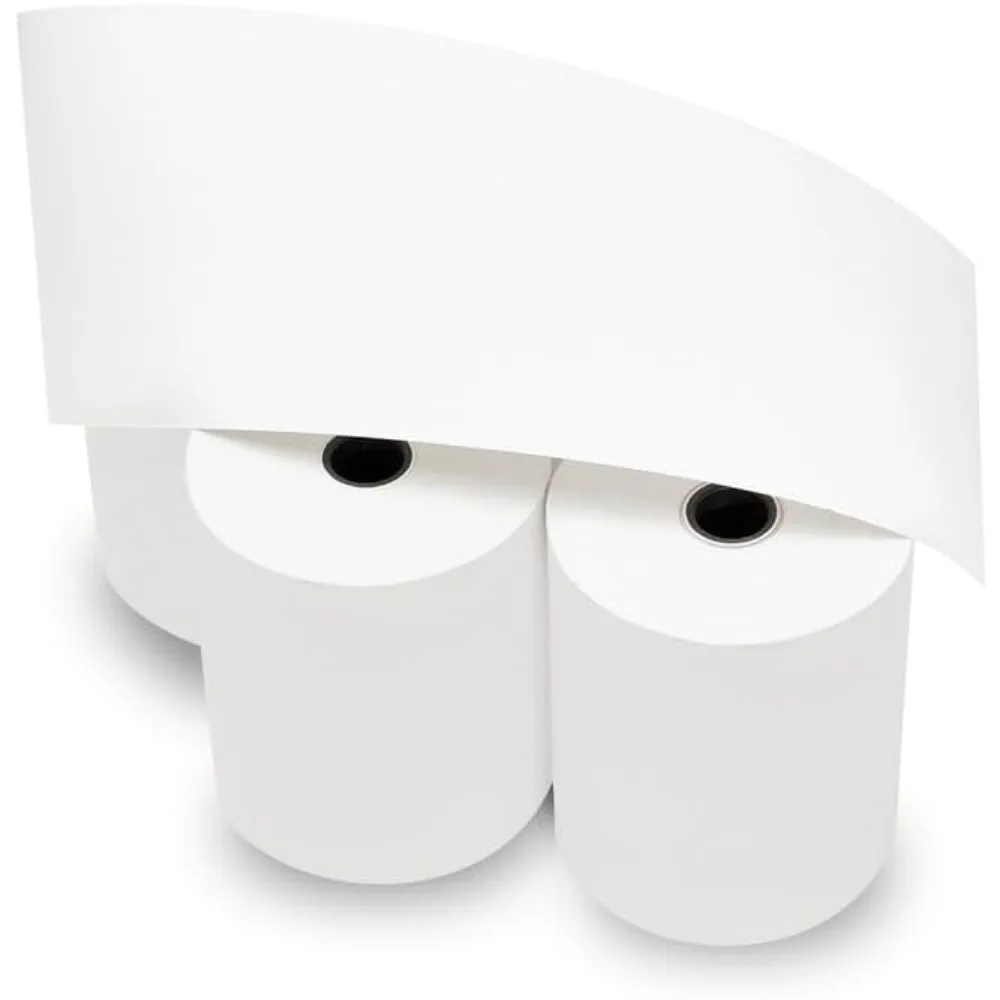 3" x 165ft cash register paper rolls, 50 rolls/carton