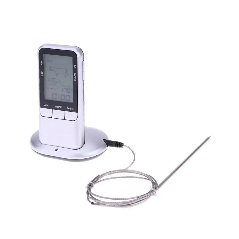 Electronic High Precision Wireless Remote Grill Thermometer, Kitchen Food Thermometer, Electronic Oil Thermometer
