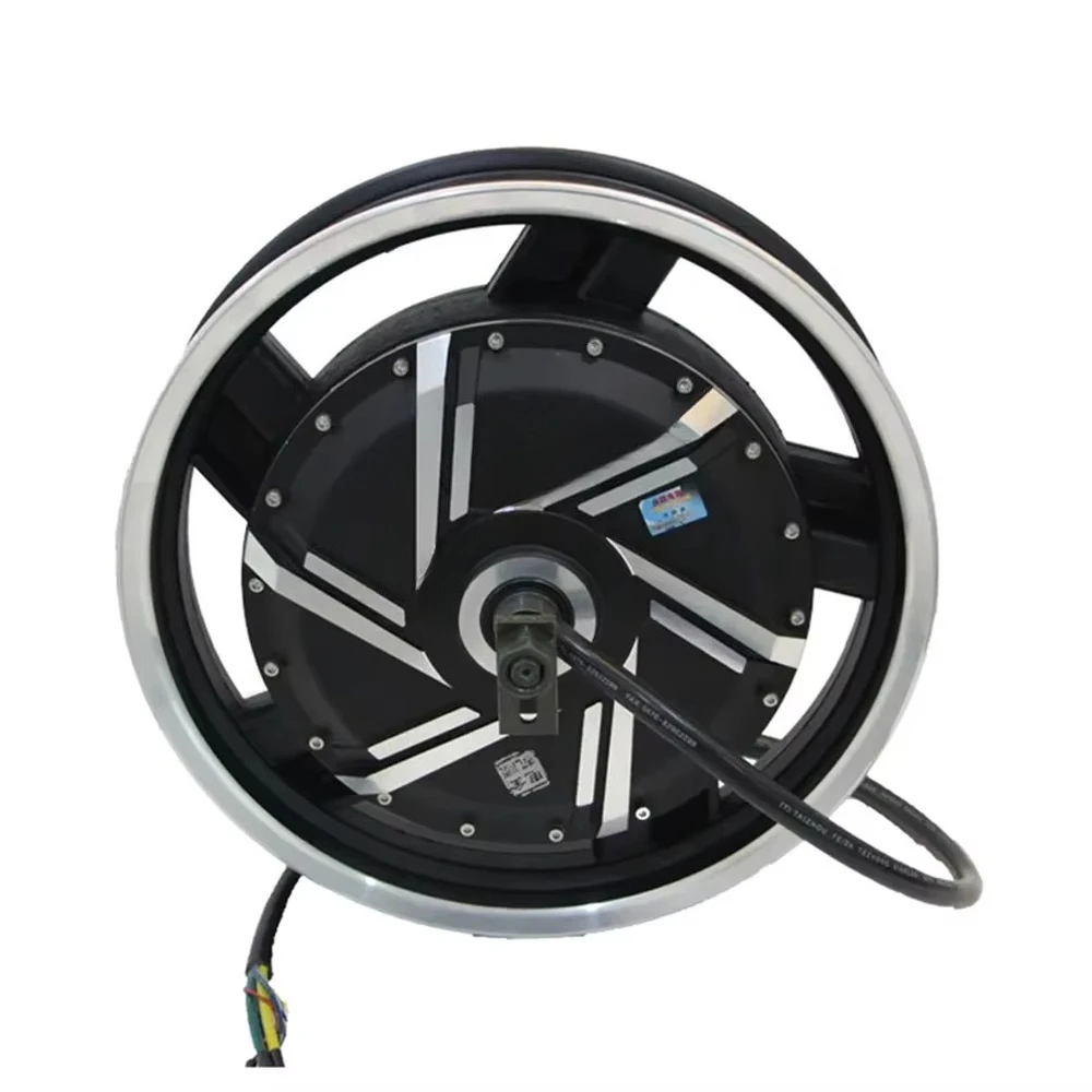 High Power 17x3.5J 17 Inch 72V 5000W 6000W 45H 50H Right Side Disc Brake Electric Motorcycle Rear Hub Motor