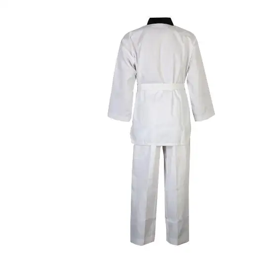 New Long Sleeve Gi Uniform TKD Costumes Clothing White Taekwondo Uniforms WTF Karate Judo Dobok Clothes Children Adult Unisex