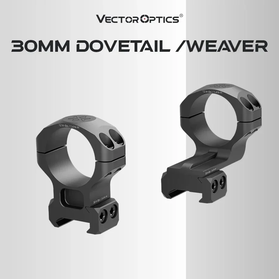 Óptica vectorial 30 mm para rail Picatinny - montaje con anillo