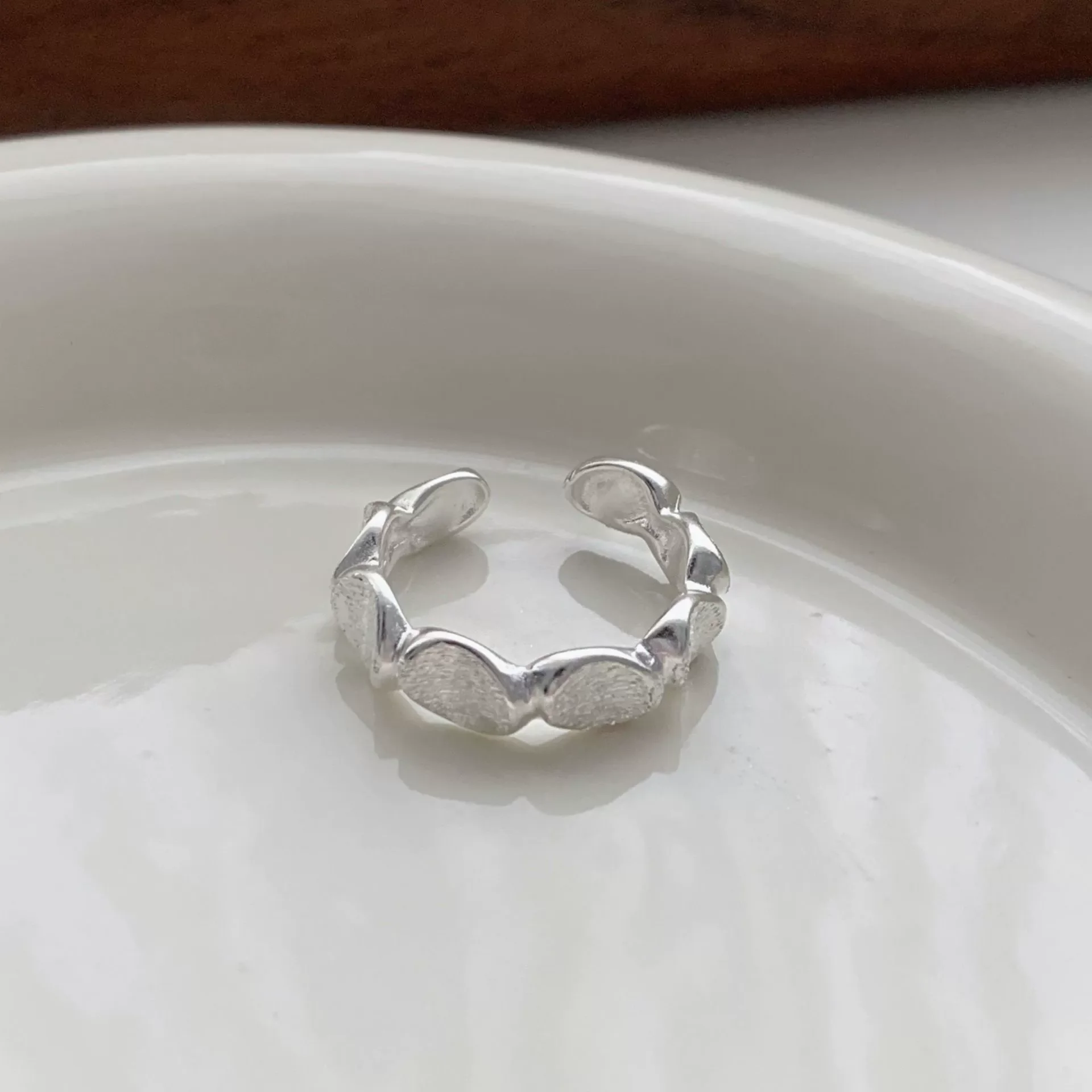 

Sweet Cool Letter Love Heart Irregular Bean Adjustable Rings For Women Girl Fashion New Jewelry Gift Party Holiday кольцо