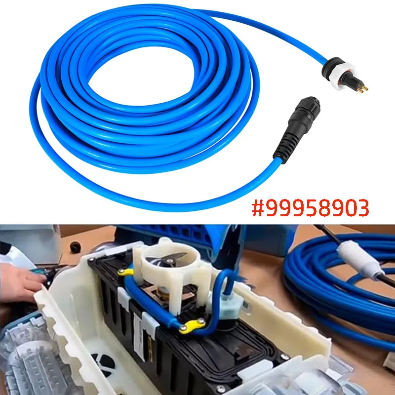 99958903 DIY Pool Cleaner Blue Communication Floating Cable Fit For Maytronics Dolphin S200, Active 20, Triton PS, Discovery