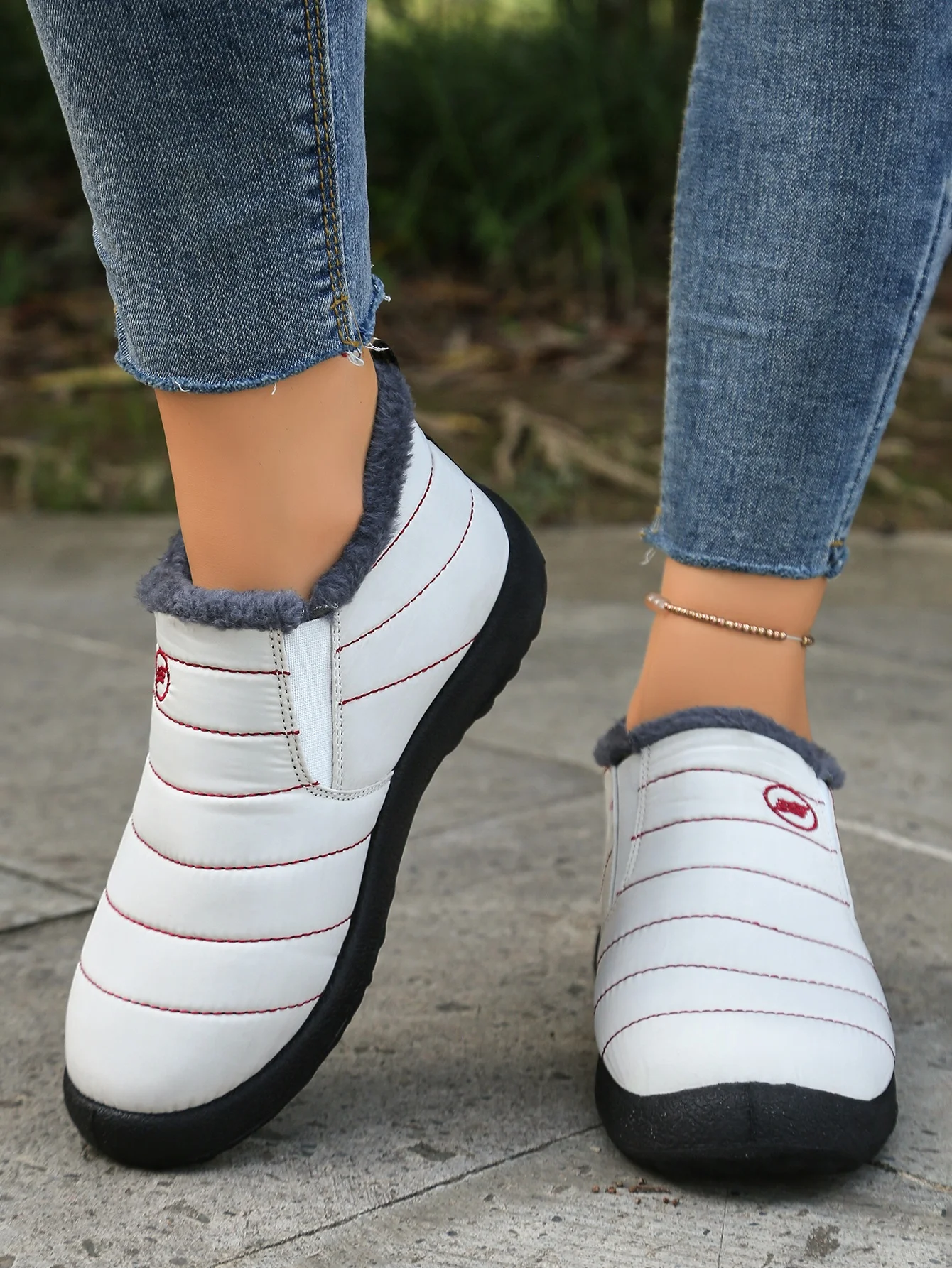 Damen-Winterstiefel 2025: Neue wasserdichte Plüsch-Schneestiefel für Damen – Warmhaltend, im Angebot mit kostenlosem Versand – Detail 3