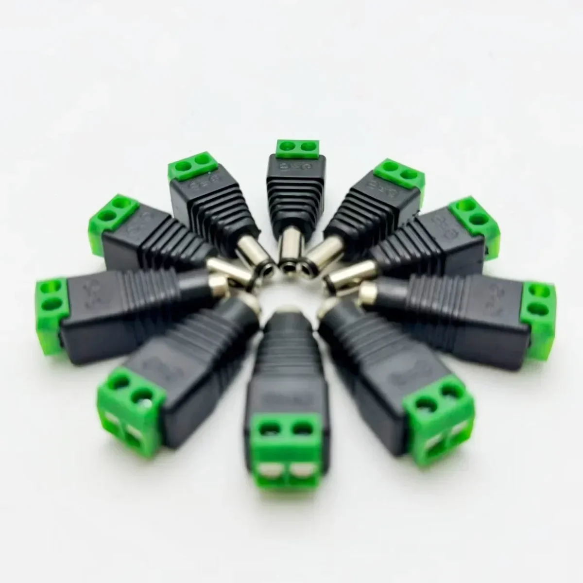 5 Paar DC 12V 5,5 x 2,1mm DC-Stromstecker-Adapterbuchsen für Signal-Farb-LED-Streifen, CCTV-Kamera – Detail 9
