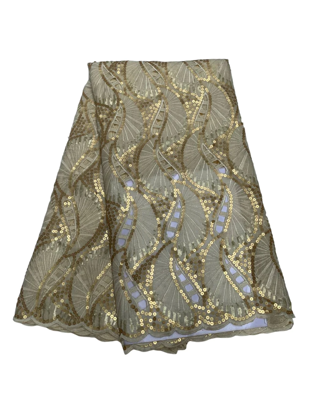 

African Tailor Handcut Organza Lace Fabric High Quality 2025 Luxury Laser Cut Nigerian Lace Fabric With Sequence For Party Dress