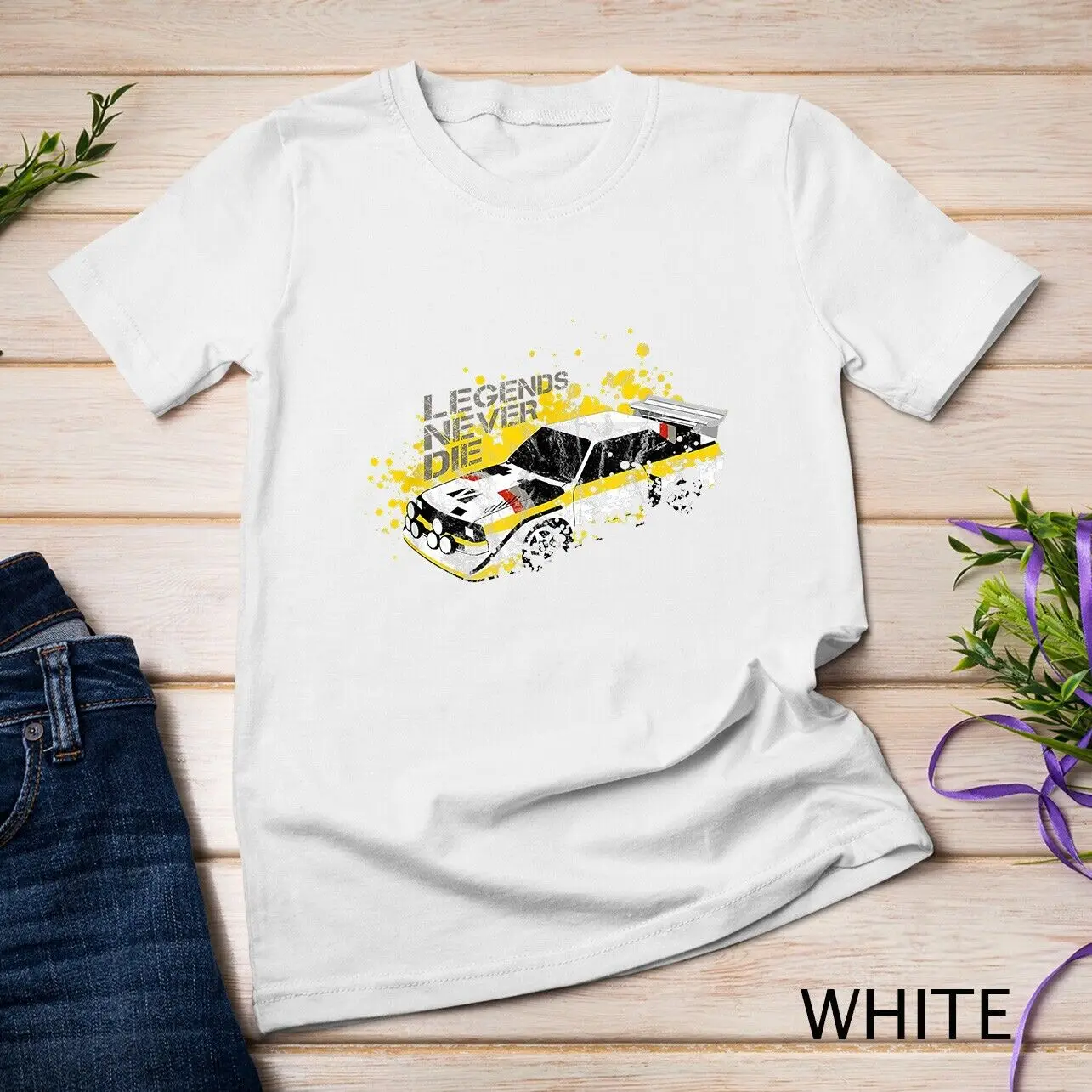 Vintage German Rally Car Racing Motorsport Livery Design Unisex T-shirt