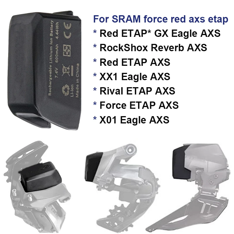 DaDaXiong 600mAh Battery For SRAM force XX1 X01 GX AXS black axs etap wireless electronic bateria variable speed front and rear