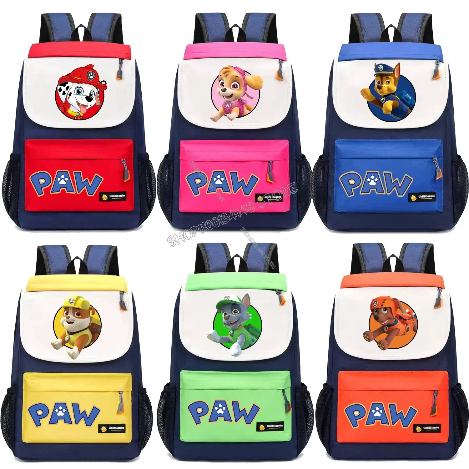 Mochila Paw Patrol Chase Skye, mochila escolar para niños, mochila de moda para niños y niñas, bolsa de almacenamiento de libros de gran capacidad para estudiantes, regalo para niños