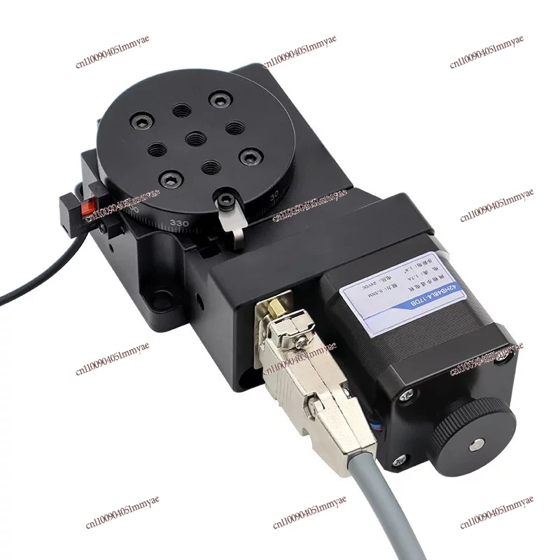 Electric Rotary Table Indexing Plate Hollow Precision Automatic Turntable Lifting XY Can Be Matched with A Set of Integrated