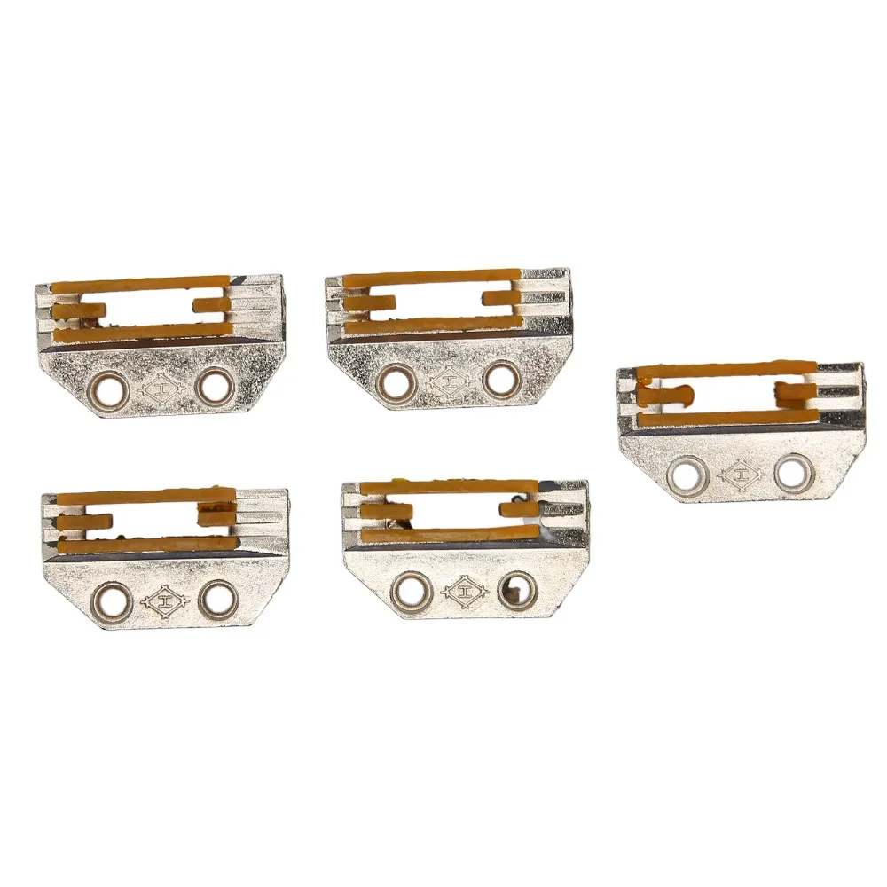 5 Pcs Iron Sewing Machine Feed Dog High Hardness Rubber Sewing Feed Dog Toothless Durable Industrial Sewing Feed Dog