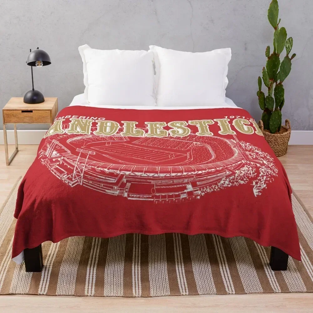

REMEMBERING CANDLESTICK Throw Blanket wednesday Luxury Throw Furrys Soft Beds Blankets