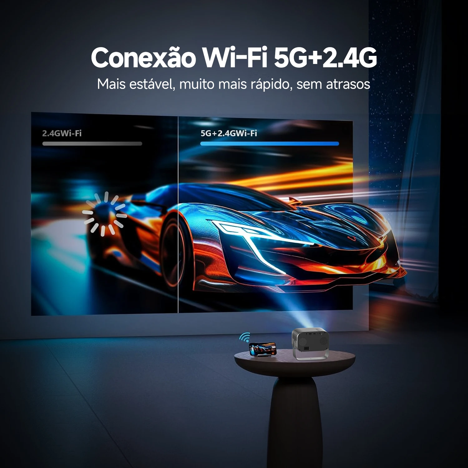 جهاز عرض للسينما المنزلية في الهواء الطلق ، جهاز عرض S2 ، 4K ، P ، FHD ، Lumens ، من من ماركة Bettow