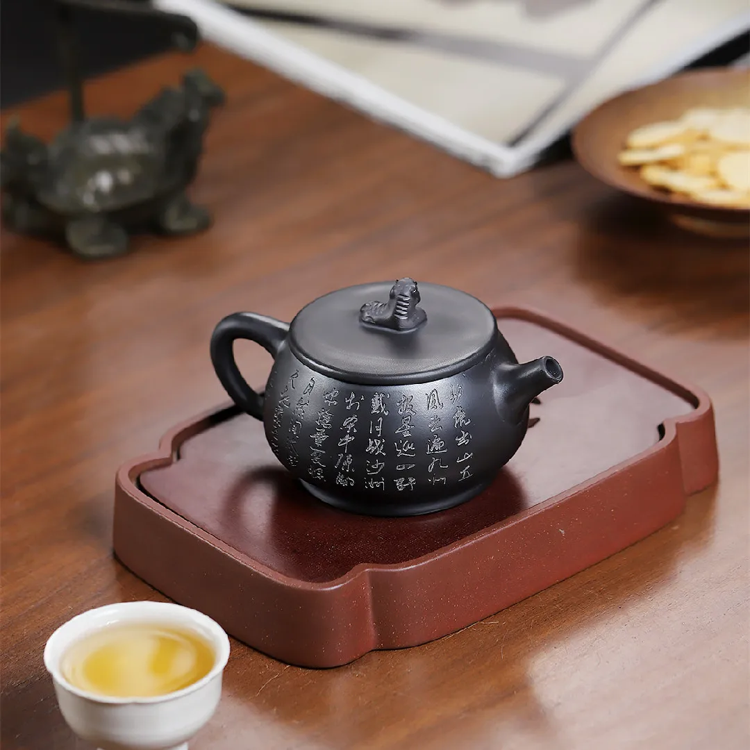 High Quality Yixing Purple Clay Pot Ore Yellow Ingenious Hand-Made Large Mouth Practical Tea Ware Place of Origin