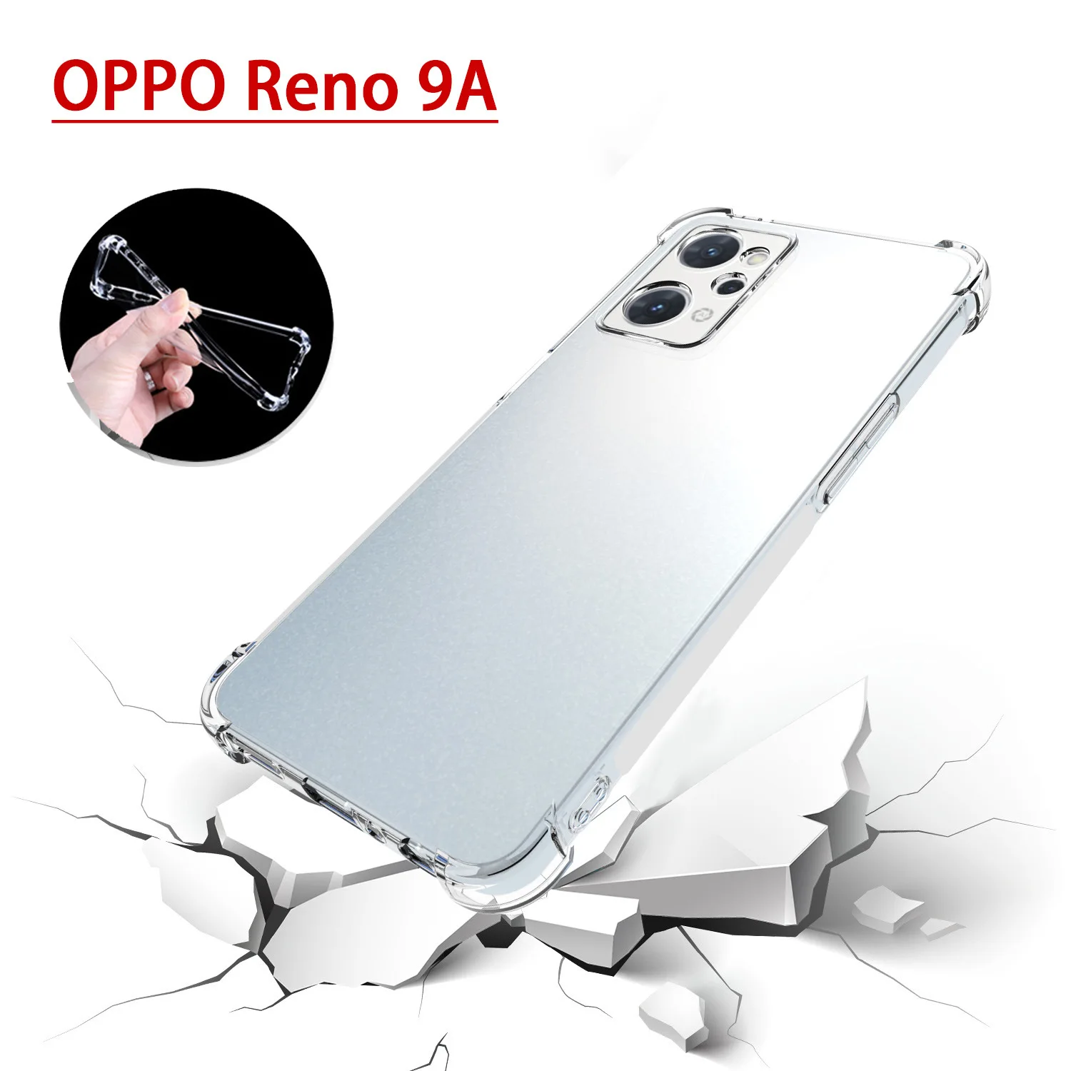 Luftkissen-Schutzhülle für Oppo Reno 3A 5A 7A 9A 11A 13A 15A Transparente Airbag-Silikon-TPU-Rückabdeckung für Oppo Reno 13A 15A – Detail 22