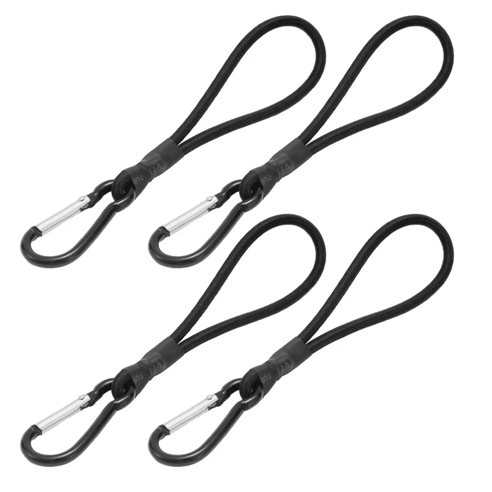 

Elastic Tent Pull Rope 4Pc Set With Carabiner Suitable For Tent Installation Camping Supplies Storage And More