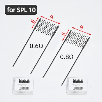 Juego de 1/2/5 resistencias de caja de herramientas de malla 0,6/0,8 ohmios para reemplazo de accesorios de reparación Spl