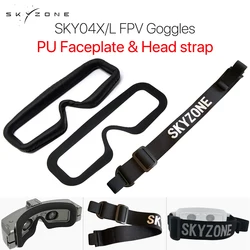 Skyzone FPV 고글 헤드 스트랩 페이스 플레이트 마스크 PU 패드, 레이싱 드론용 매직 스틱 루프 테이프 포함, RC 쿼드콥터 예비 부품, SKY04X/L