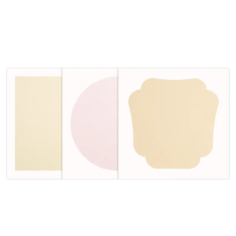 Thick Round Square Cooked Xuan Paper Cards Silk Texture Rice Paper for Painting Calligraphy Small Regular Script Art Supply Set