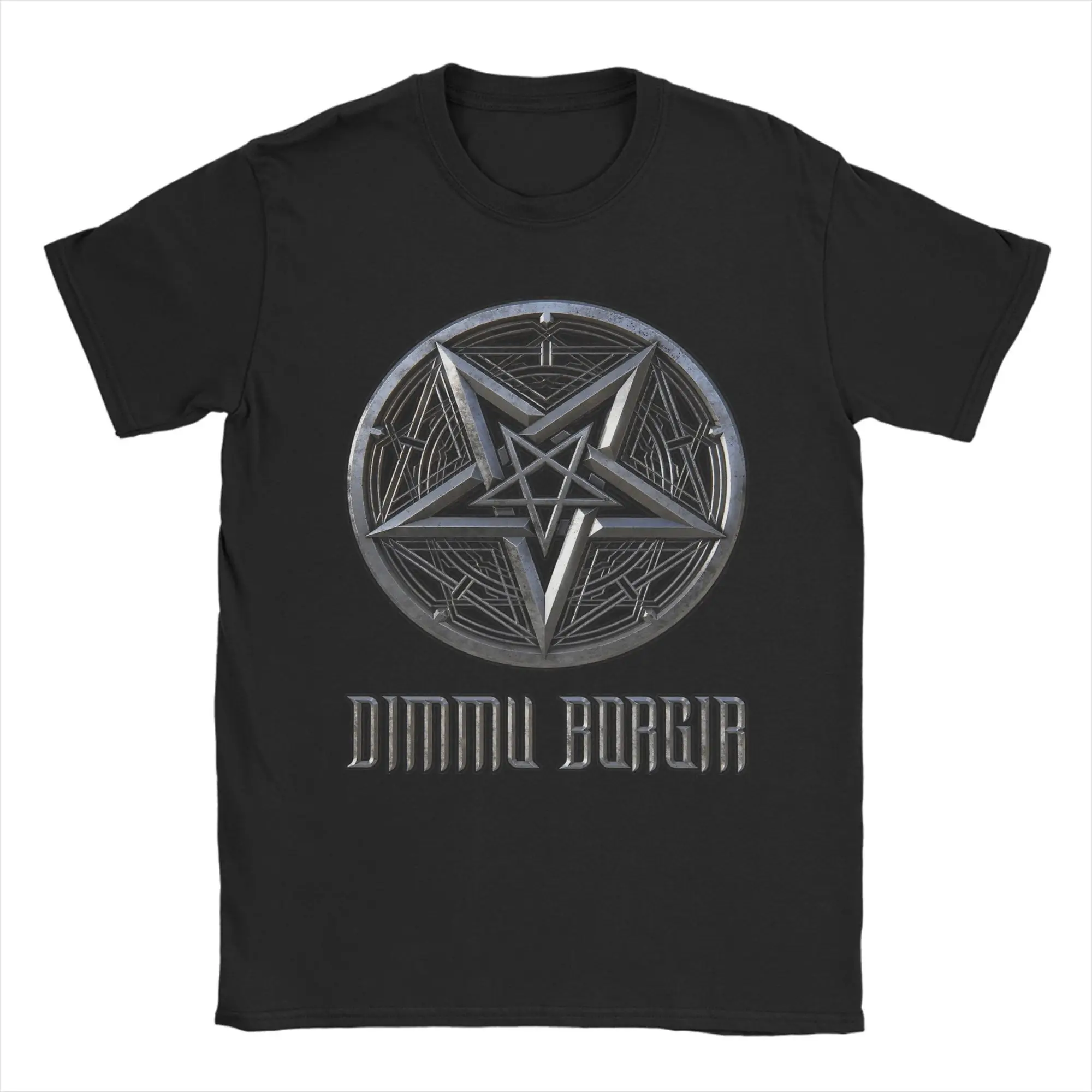 

Black Metal Dimmu Borgir Band T Shirts for Men Cotton Funny T-Shirts Round Collar Tee Shirt Short Sleeve Clothes Graphic