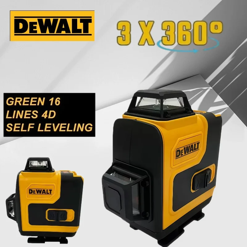

Dewalt Laser Level 360 Green 16 Lines 4D Self Leveling 360 Horizontal Vertical Super Powerful Beam construction Tools