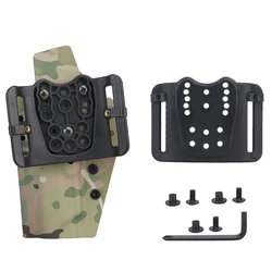 Tactical Kydex Holster Waist Belt Loop Paddle Multi-holes Quick Pull Holster Adapter for Gun Case Magazine Pouch Accessories