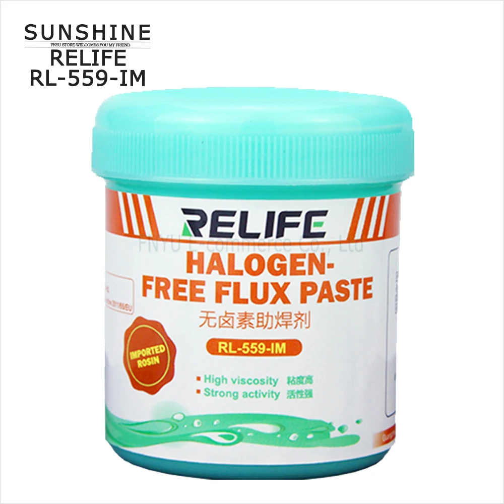 RELIFE RL-223-OR 100g PCB SMD BGA flux lead-free and halogen-free environmentally friendly no-clean rosin solder paste Solder